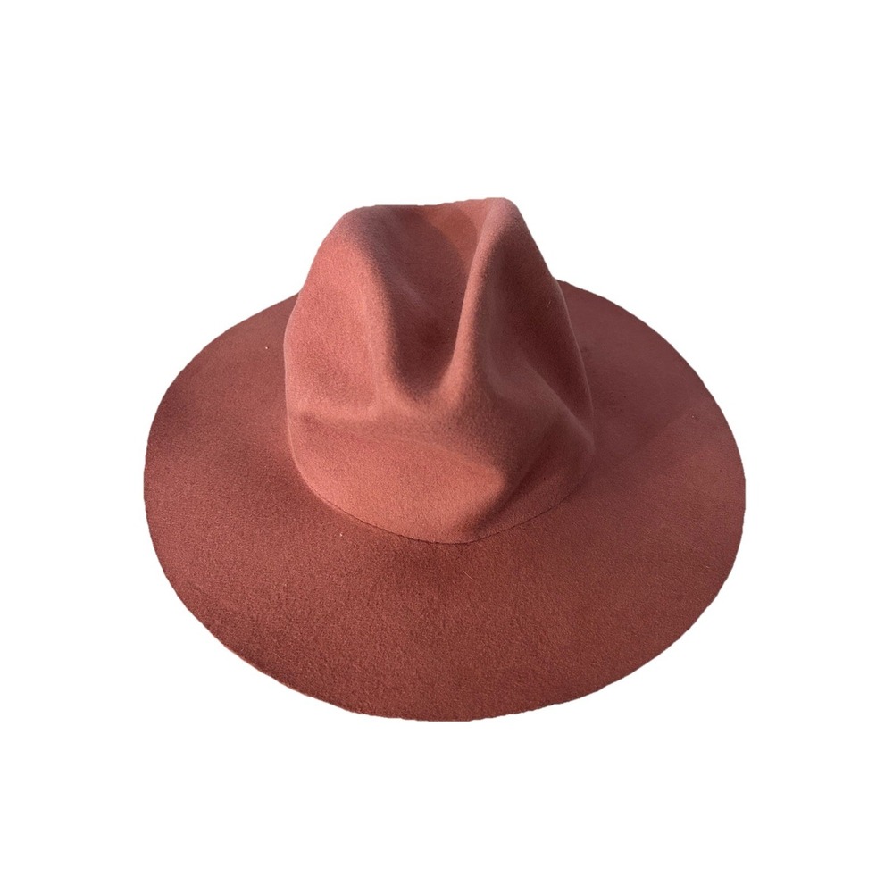 Wyeth Rancher Wool Hat Rust Pink Size One Boho Farmhouse Ranch Natural Material